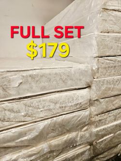 Full size  !! $179 ___ Mattress and box spring