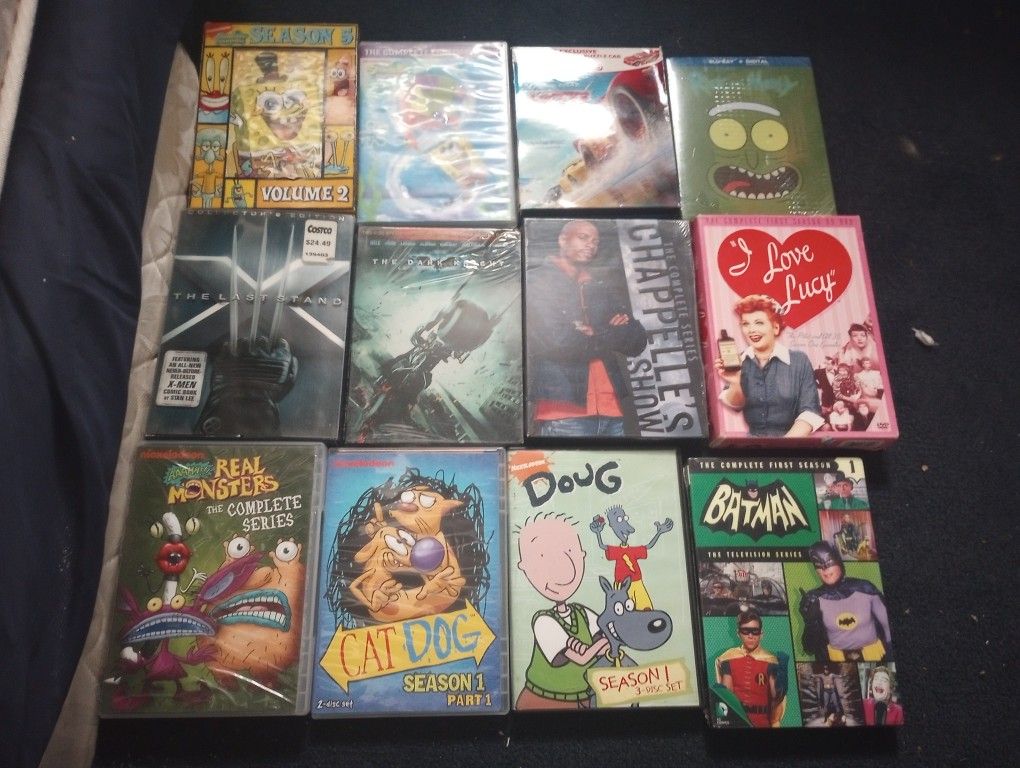 lots of dvds
