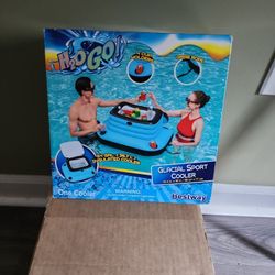 Floating Cooler With Cup Holders