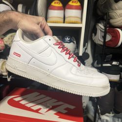 Supreme White Air Forces Size 12 