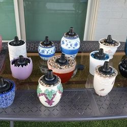 Tiki Torch Decorative Pot
