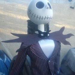 6.5ft Halloween Jack Skellington Animatronic. Decoration Prop