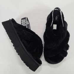 UGG Disco Cross Platform Slide Black Slipper Sandals Women Size 9