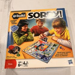U-Build Sorry Board Game Change Your Game! by Hasbro circa 2010 99% Complete