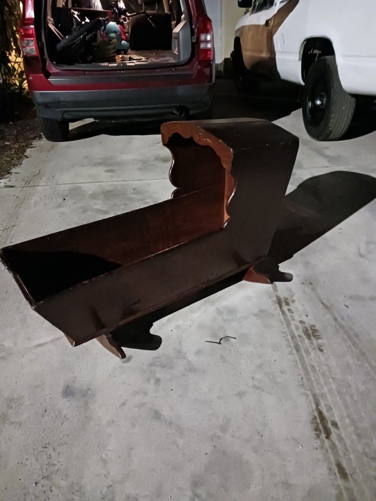 Antique Solid Wood Larg Cradle 40 No Less 1 Of A Kind Pc