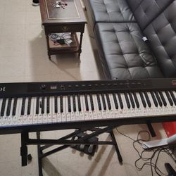 88-Key Digital Piano / MIDI Keyboard (Aklot GO-88) w/ Stand & Pedals