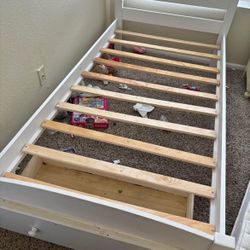 Twin bed Frame with drawer