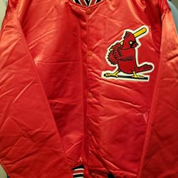 MLB St Louis Cardinals Stitched Satin STARTER Jacket Size X-Large XL