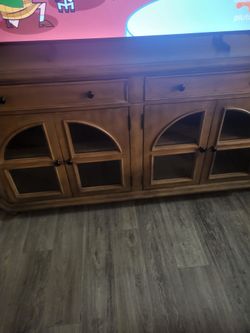 Brown TV Console