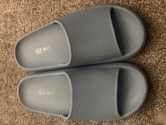 Baby blue soft durable foam slip on sandals