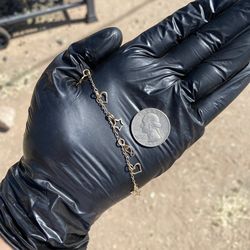 10k gold charm bracelet