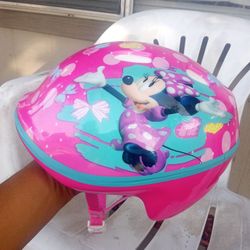 New Kids Pink Minnie Mouse Helmet P/U Only 