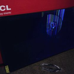 65 Inch 4K TV With Remote By tcl (Screen Issue)
