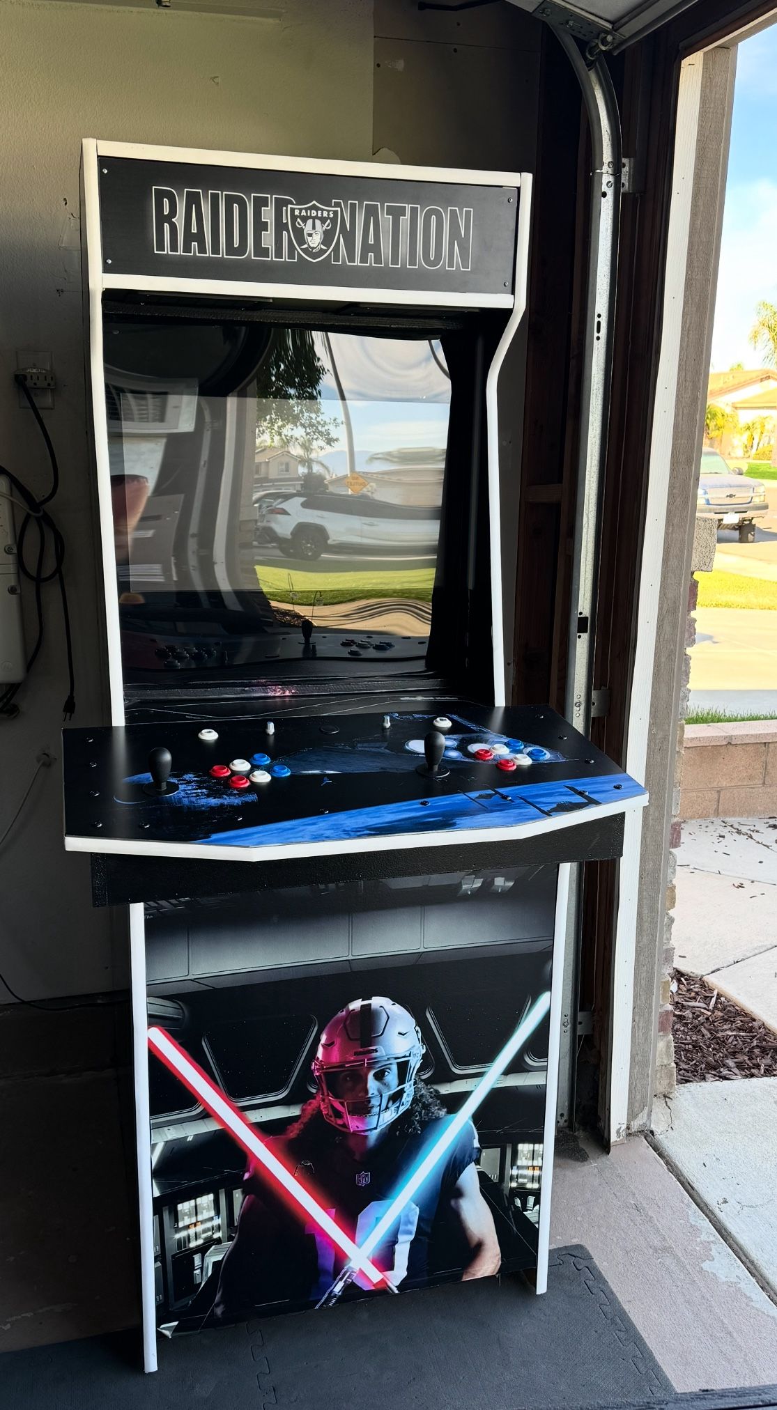 Arcade 1000+ Games Custom Wrapped Raider Nation