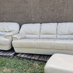 Leather  Couch Set