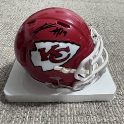 Kadarius Toney Signed Autograph Mini Helmet With Beckett Coa - Kansas City Chiefs