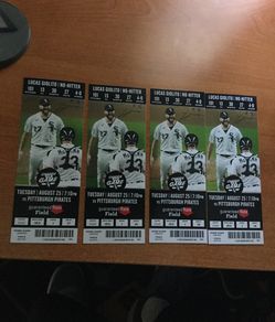 LUCAS GIOLITO NO-HITTER TICKETS