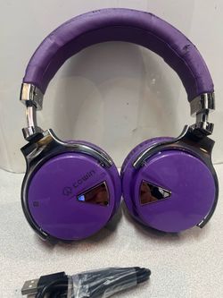 COWIN E7 Active Noise Cancelling Headphones Bluetooth Wireless -Purple