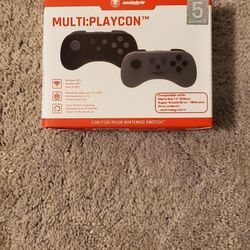 Snakebyte Multi Playcon 2 PC Set Black and Grey Wireless Bluetooth Controller