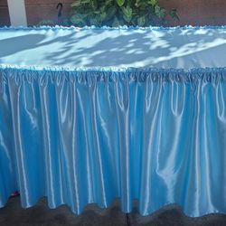 Blue Frozen Skirt 6ft Table Cover 