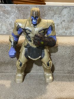 Marvel Avengers Endgame Power Punch Thanos With Sound & Phrases 13" Figure