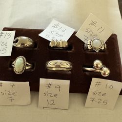 Sterling 925 Ring, Different Size And Style Each $30