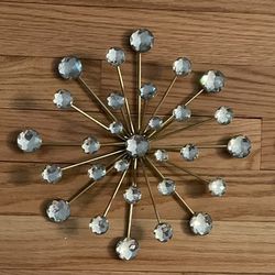 Set Of 3 Starbursts—-10 Inches Round 