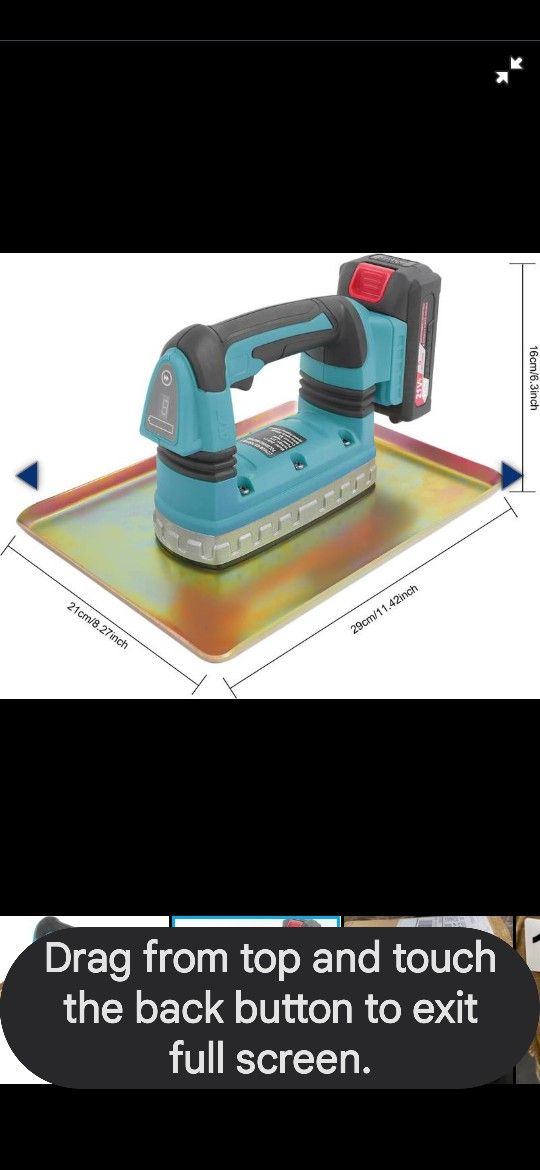 Portable Handheld Cement Vibrating Troweling Machine, With Kit