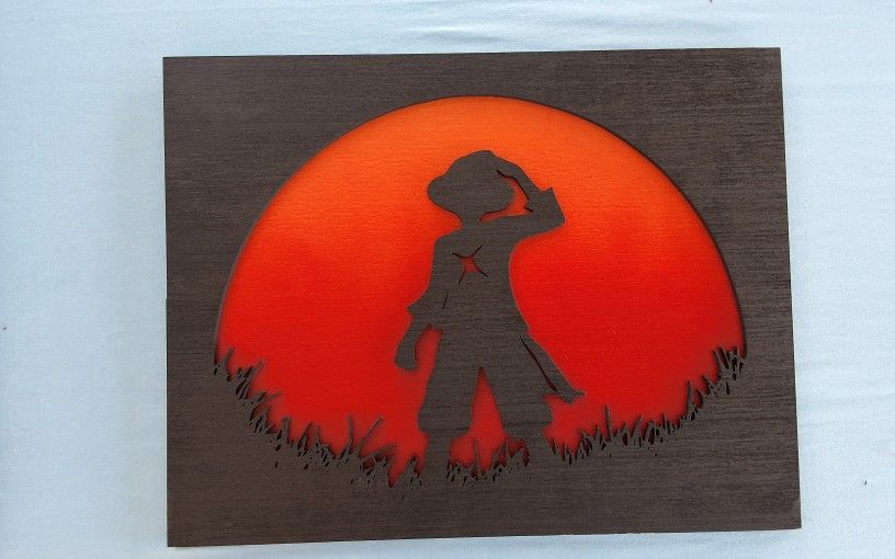 Money D Luffy Silhouette