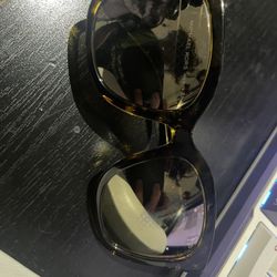 Michael Kors MK2163 31027P San Marino Sunglasses – Dark Tortoise/Clear Gold Mirror – New (Open Box)