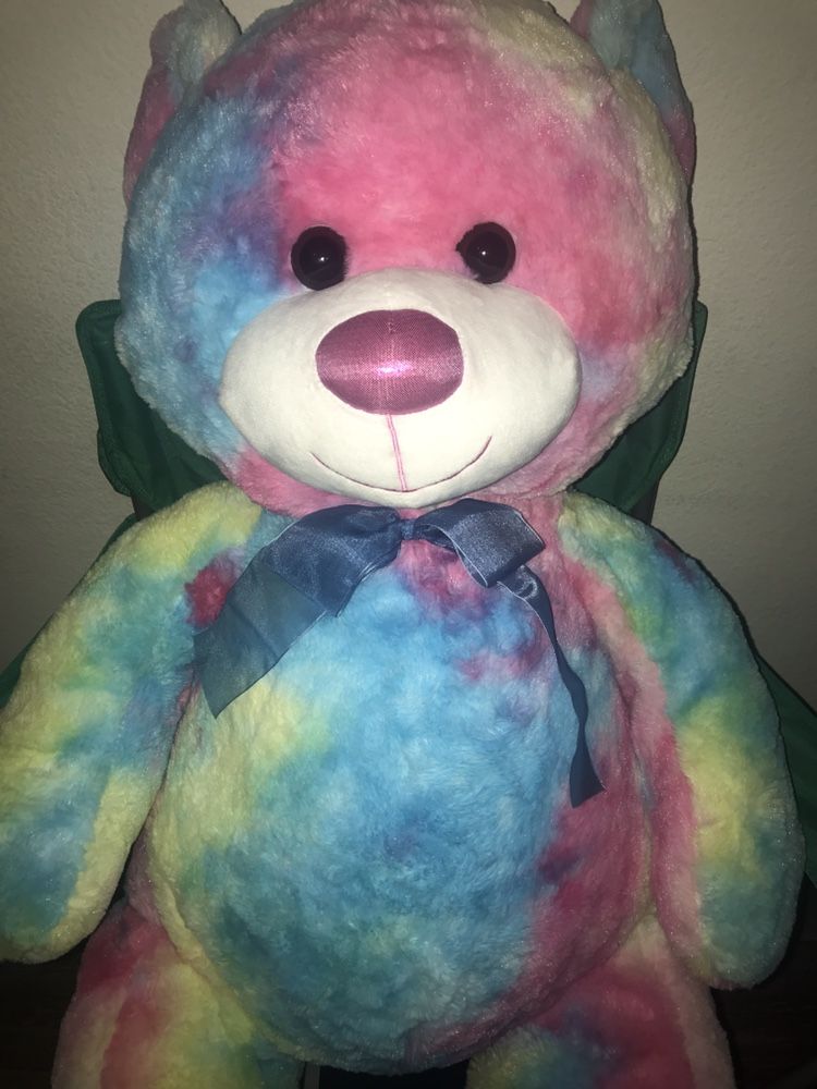 Teddy Bear Plush Rainbow Colorful Bear