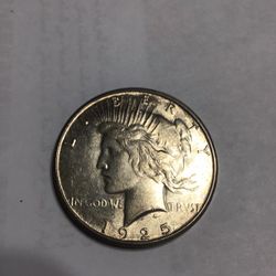 1925 S  Peace Silver Dollar