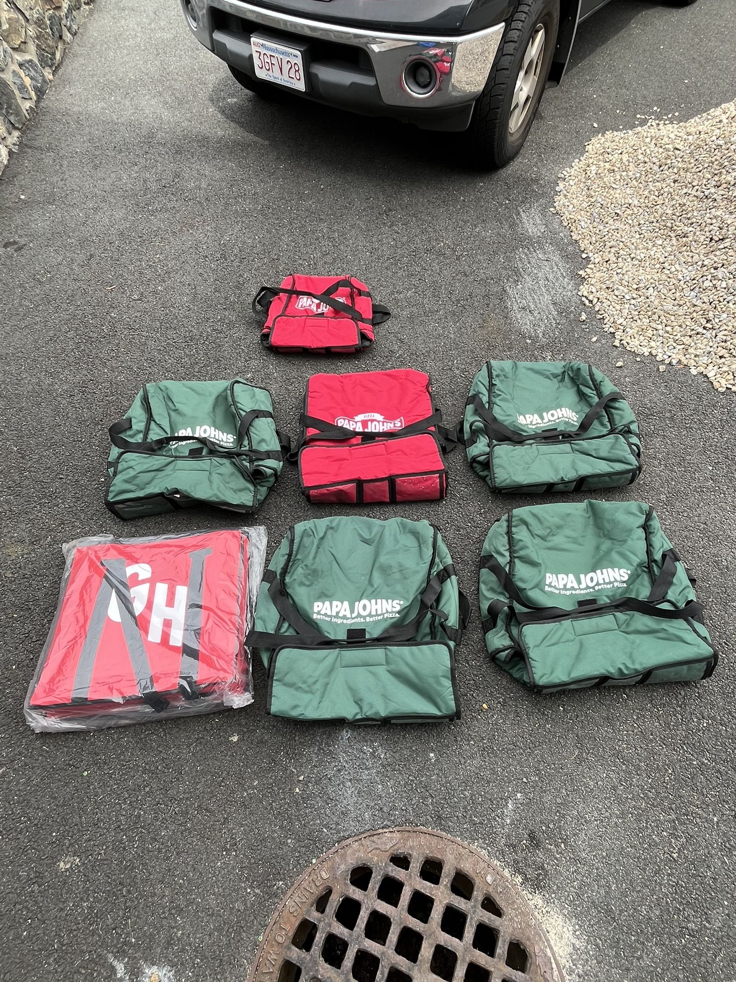 (7) Insulated Pizza Delivery Bags