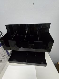 Plastic Bar Counter Cup Holder with Multiple Tiers for Organized Cup Storage Home and Office