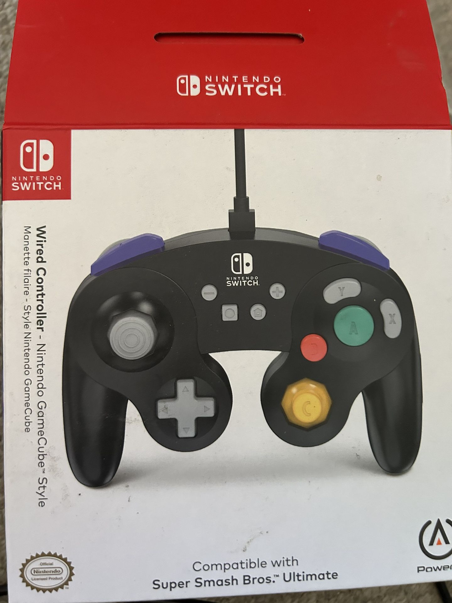Power A 1507843-01 GameCube Style Wired Controller for Nintendo Switch