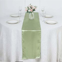 Satin , Sage Table Runner 