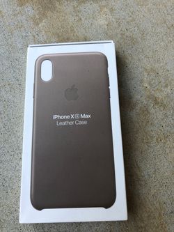 iPhone X max leather case