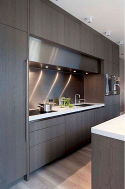 Super matte streak kitchen cabinets