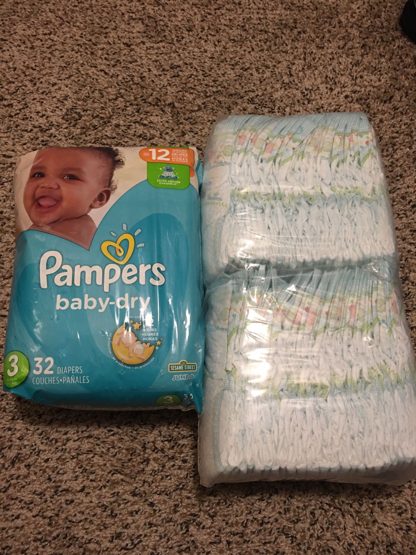 Size #3 pamper diapers