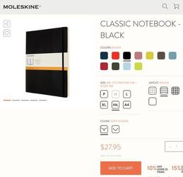 Moleskine notebooks