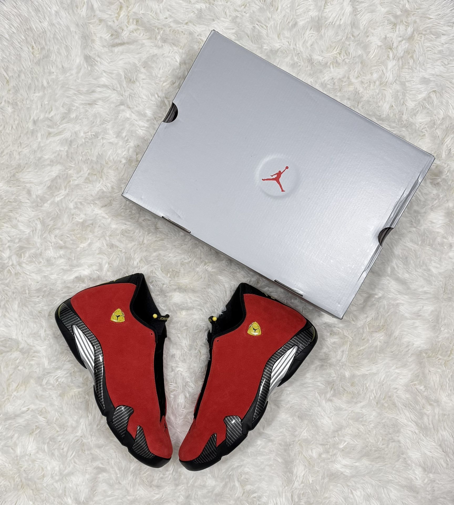 Jordan 14 “Ferrari”. Size 13. Brand New.