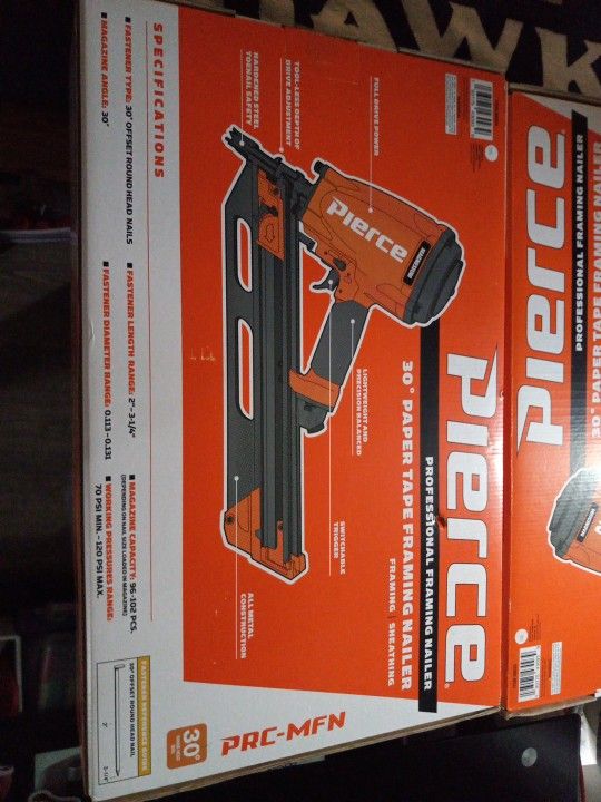 Peirce 30° Degree Paper Tape Framing Nailer