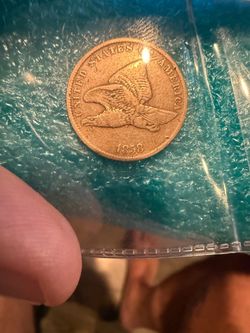 1858 Flying Eagle Cent US Penny - VF