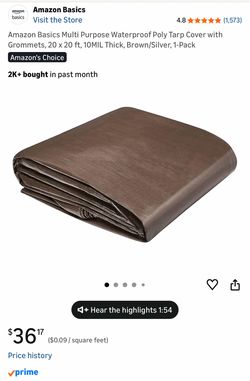 20x20 heavy duty tarp