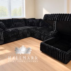 Fluffy Sectionals (Pullout Bed/Storage/USB)