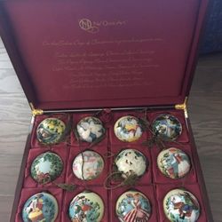 Hand painted Christmas Ornaments Set 