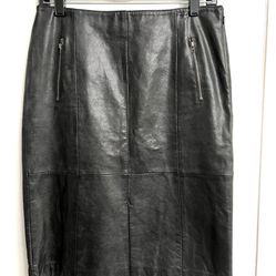 Leather Skirt By Halogen 6
