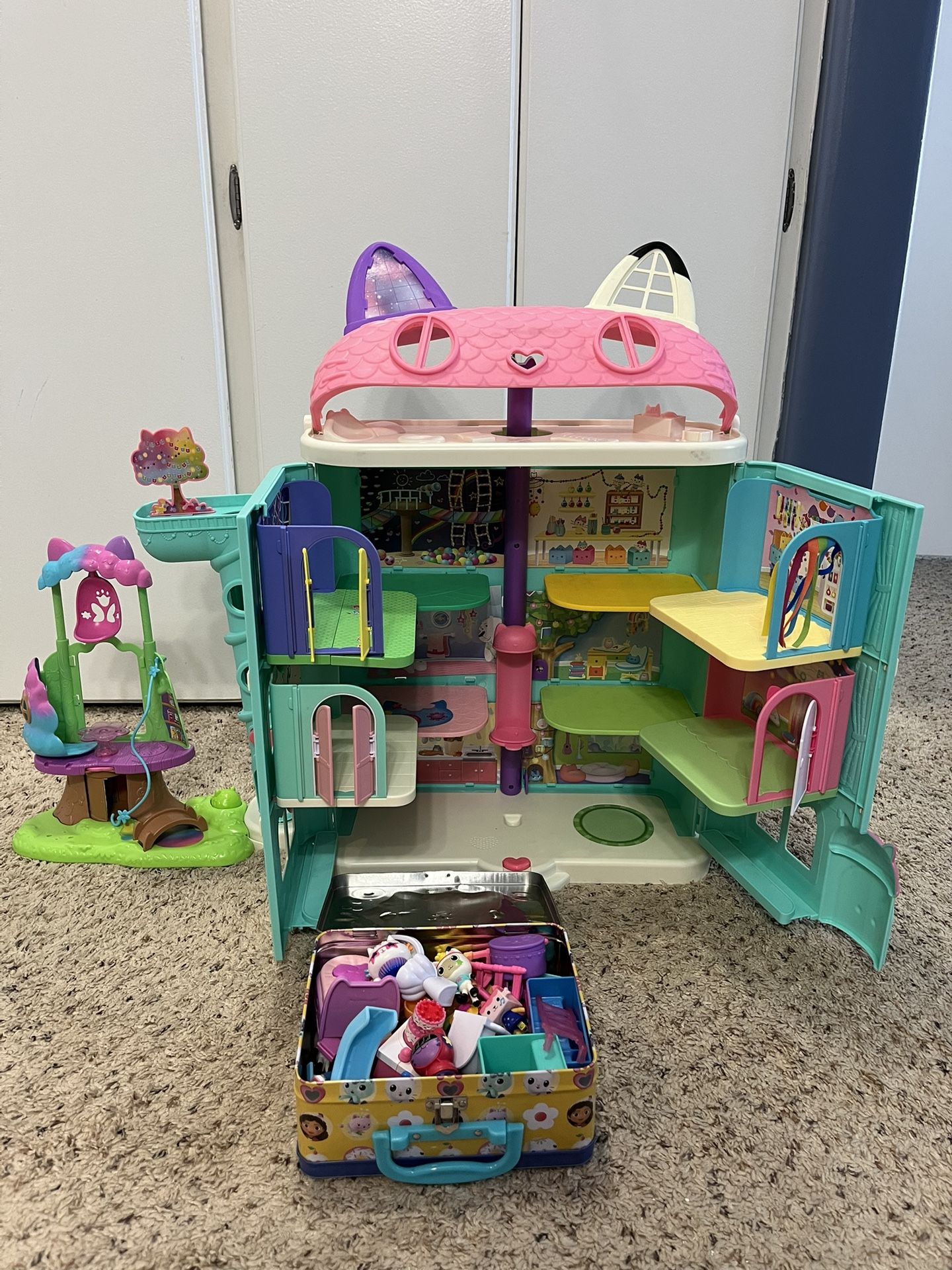 Gabby’s Dollhouse, Rooms, And Accessories - $75 Or Best Offer