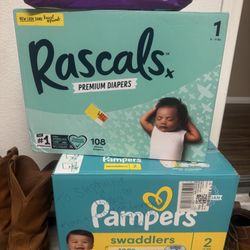 Baby diapers Size N Size 1 And Size 2 $30 