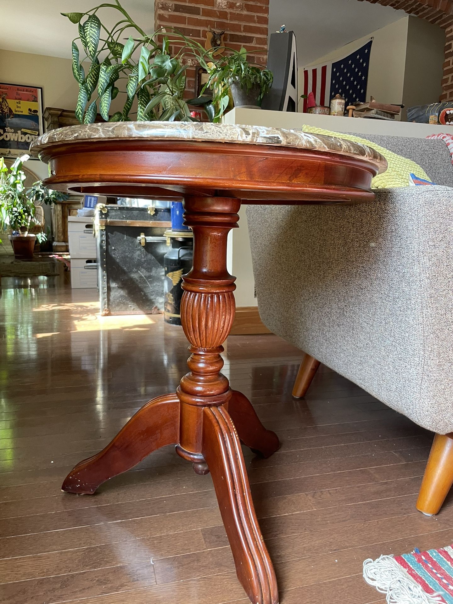 Marble Top Side Table